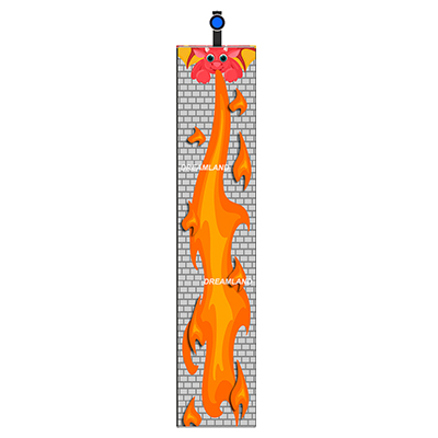 Fire-breathing Dragon Fairy Tale Theme PE Climbing Wall DLJ0002