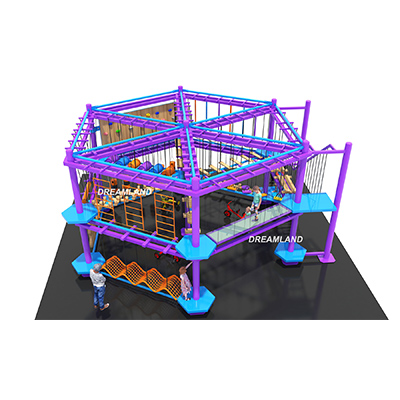 Customized Indoor Ropes Course for Trampoline Park 